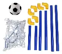 Arco de futbol con pelota