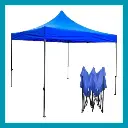 Gazebo de acero 3x3mts Azul