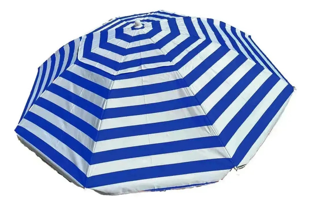 Sombrilla Playa 200 Mts. Lona Reclinable Caño Grueso