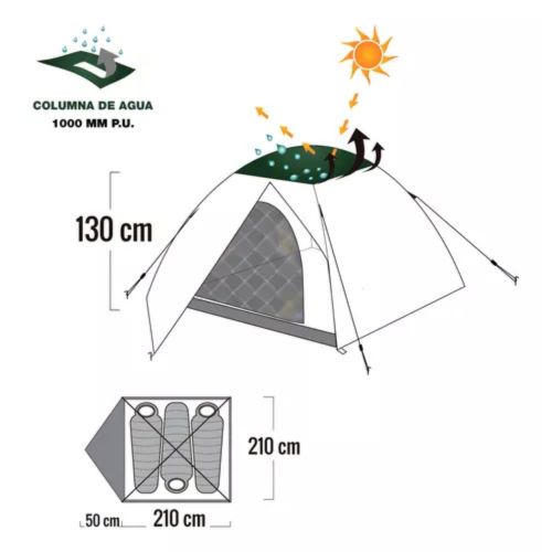 Carpa Dome II WTD (2.10x2.10)