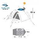Carpa Cadaques WTD 5 pers. (2.40x2.40