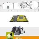 Carpa 6 Pers. Aral WTD (2.40x5.25)