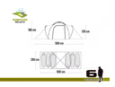 Carpa 6 pers. River (5.80x2.80x1.80)