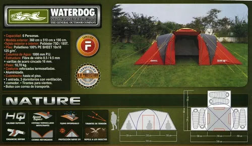 Carpa Nature 6 pers. WTD (3.60x5.10x1.90)