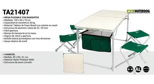 Mesa WTD c/4 Banquitos TA21407