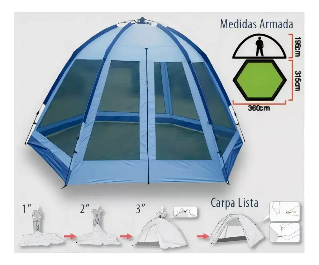 Gazebo playero Automatico Beach Palace (9006)