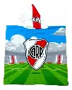 Poncho toalla futbol River/Boca