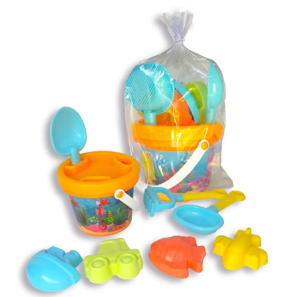 531 Duravit Balde, palita, rastrillo, colador, 4 moldes