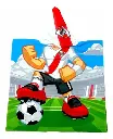 Poncho toalla futbol River/Boca