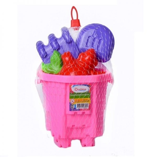 [003412] 390 Chichess Balde castillo, pala, rastrillo, 2 moldes