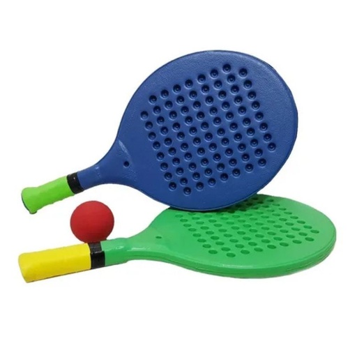 [1190] Paletas plasticas Kaprelian c/ pelota