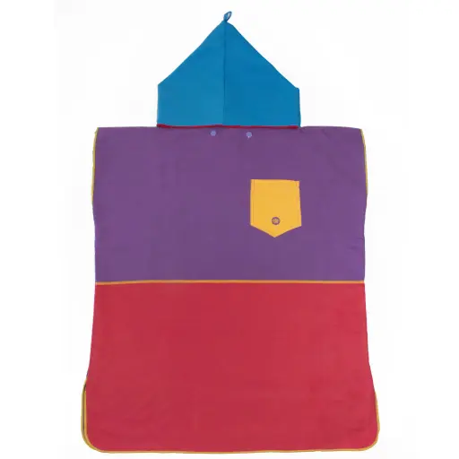 Poncho toalla secado rapido Origami