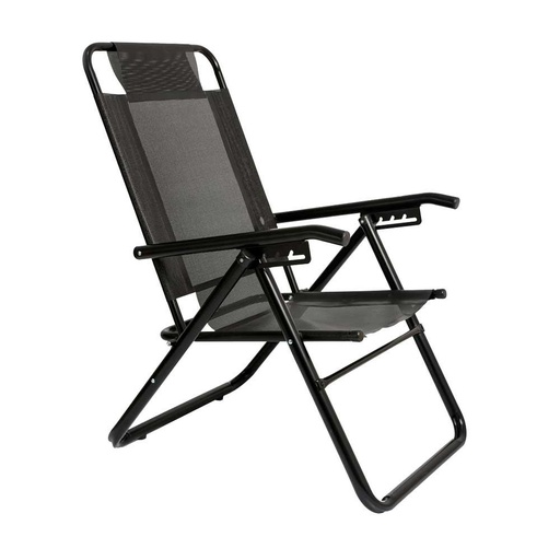 80040 Sillon 5 Pos Alum Descansar  1 1/4" Black
